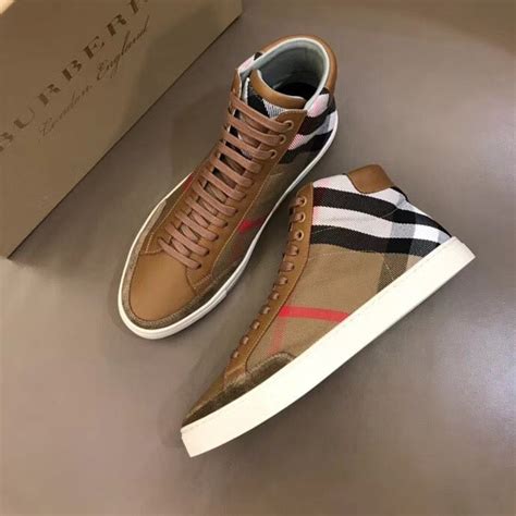 men's burberry high top sneakers|designer burberry high top sneakers.